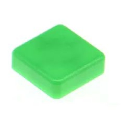 Cap voor 12x12 micro drukknop schakelaar vierkant Groen